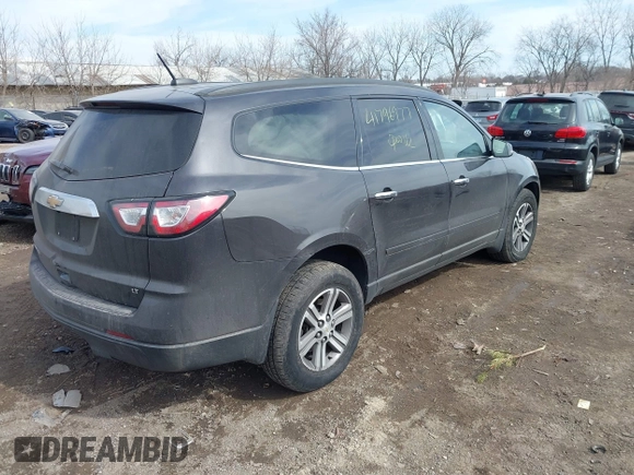 2017 Chevrolet Traverse LT with VIN 1GNKRGKD4HJ277707, listed as a IAAI auction lot 41796977 with 146,705 mi miles and . Bid and sale history available at DreamBid. Image 4.