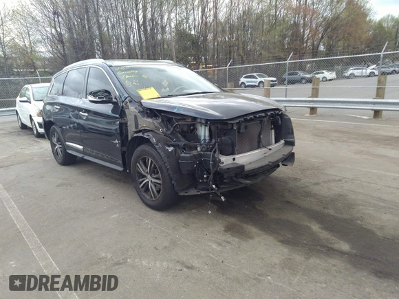 2016 Infiniti QX60 with VIN 5N1AL0MM0GC506599, listed as a IAAI auction lot 41921886 with 113,821 mi miles. Bid and sale history available at carsss.com. Image 1.
