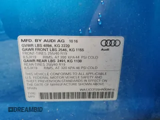 2017 Audi Q3 Premium Plus z VIN WA1JCCFS5HR009414, wystawiony jako Copart lot #56790155 z przebiegiem 80 218 mil mil oraz Szkoda całkowita • Salvage title. Historia ofert i sprzedaży dostępna na DreamBid. Obrazek 12.