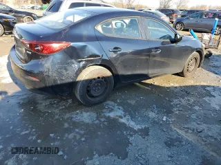 2015 Mazda 3 i SV with VIN JM1BM1T7XF1234306, listed as a Copart auction lot 87457174 with 159,630 mi miles and Salvage Title. Bid and sale history available at carsss.com. Image 3.