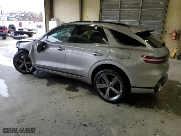 2022 Genesis GV70 3.5T Sport with VIN KMUMCDTC3NU012338, listed as a Copart auction lot 42691625 with 67,161 mi miles and Salvage Title. Bid and sale history available at carsss.com. Image 2.