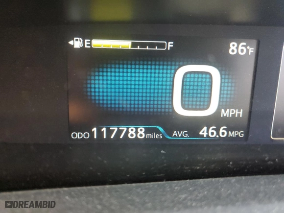 2016 Toyota Prius Two with VIN JTDKBRFU7G3022068, listed as a Copart auction lot 52965785 with 117,788 mi miles and Salvage Title. Bid and sale history available at carsss.com. Image 9.