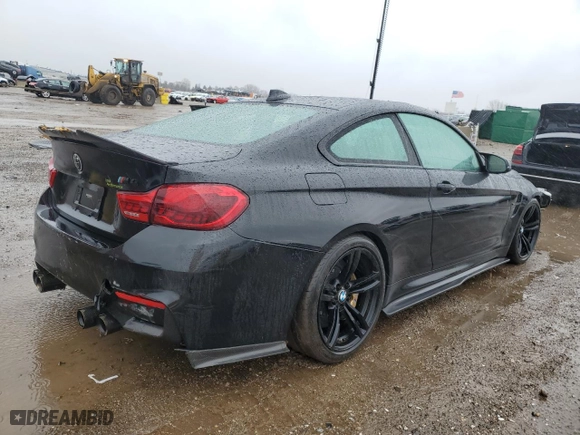 2015 BMW M4 with VIN WBS3R9C51FK331853, listed as a Copart auction lot 42464975 with 0 mi miles and Salvage Title. Bid and sale history available at carsss.com. Image 3.