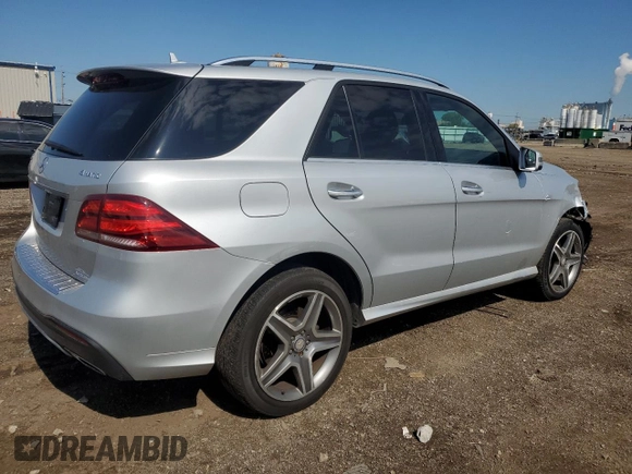 2016 Mercedes-Benz GLE 400 with VIN 4JGDA5GBXGA678189, listed as a Copart auction lot 58309745 with 109,926 mi miles and Salvage title. Bid and sale history available at DreamBid. Image 3.