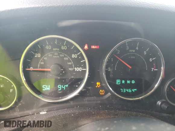 2018 Jeep Wrangler JK Unlimited Sport S with VIN 1C4BJWDG3JL906904, listed as a Copart auction lot 62789794 with 73,464 mi miles and Salvage Title. Bid and sale history available at carsss.com. Image 9.
