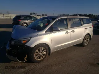 2015 Kia Sedona L with VIN KNDMA5C11F6049410, listed as a Copart auction lot 46272755 with 86,340 mi miles and Salvage Title. Bid and sale history available at carsss.com. Image 1.