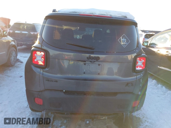 2016 Jeep Renegade Latitude with VIN ZACCJBBT6GPD80057, listed as a IAAI auction lot 41268210 with 95,618 mi miles. Bid and sale history available at carsss.com. Image 16.