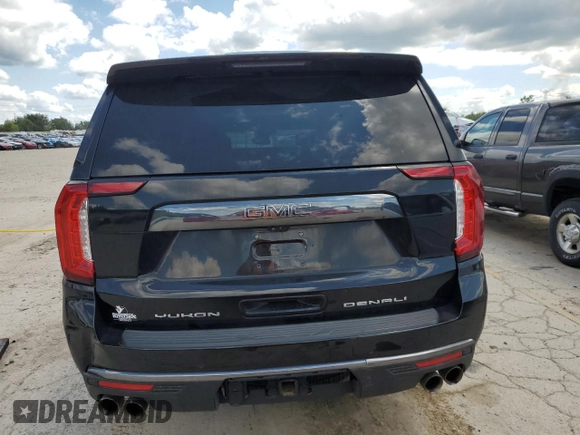 2023 GMC Yukon XL Denali Ultimate with VIN 1GKS2KKL7PR190265, listed as a Copart auction lot 63596504 with 37,297 mi miles and Salvage Title. Bid and sale history available at carsss.com. Image 6.