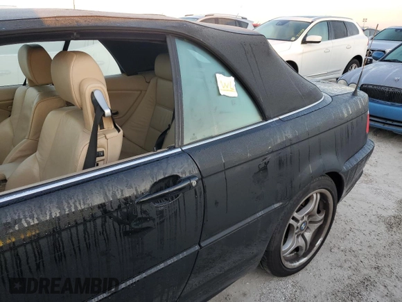 2003 BMW 3 Series 330Ci with VIN WBABS53413JU98493, listed as a Copart auction lot 74194424 with 0 mi miles and Non Repairable. Bid and sale history available at carsss.com. Image 12.
