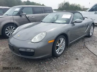 2008 Porsche Boxster with VIN WP0CA29838U711064, listed as a IAAI auction lot 41855543 with 109,650 mi miles. Bid and sale history available at carsss.com. Image 2.