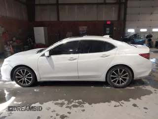 2018 Acura TLX with VIN 19UUB2F38JA008143, listed as a IAAI auction lot 41161669 with 105,483 mi miles. Bid and sale history available at carsss.com. Image 14.