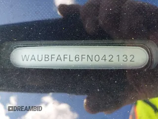 2015 Audi A4 Premium with VIN WAUBFAFL6FN042132, listed as a IAAI auction lot 41908411 with 104,144 mi miles. Bid and sale history available at carsss.com. Image 9.