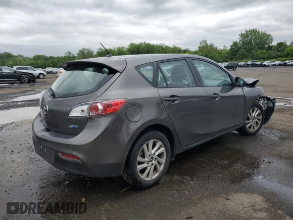 2013 Mazda 3 i Touring with VIN JM1BL1LP3D1842264, listed as a Copart auction lot 58434285 with 110,129 mi miles and Salvage title. Bid and sale history available at DreamBid. Image 3.