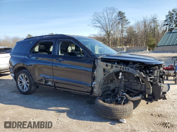 2021 Ford Explorer XLT with VIN 1FMSK8DH6MGC38669, listed as a Copart auction lot 48552145 with 53,440 mi miles and Salvage Title. Bid and sale history available at carsss.com. Image 4.