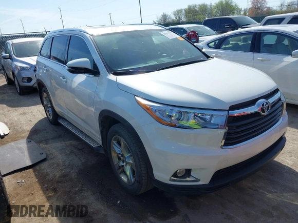 2016 Toyota Highlander Limited with VIN 5TDDKRFH5GS337705, listed as a IAAI auction lot 42037983 with 79,149 mi miles and . Bid and sale history available at DreamBid. Image 1.