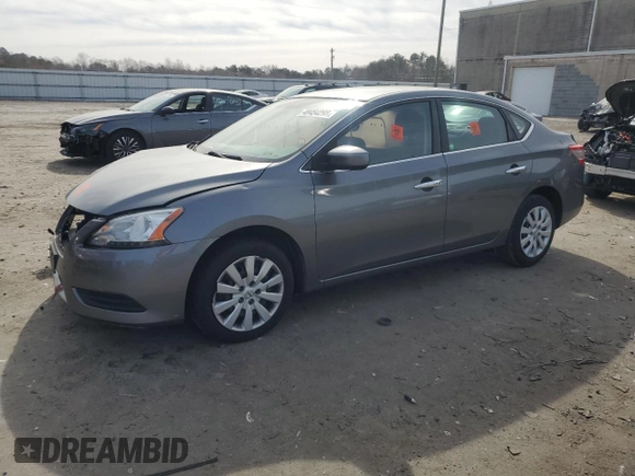 2015 Nissan Sentra SV with VIN 3N1AB7AP7FY343487, listed as a Copart auction lot 48454295 with 69,990 mi miles and Salvage Title. Bid and sale history available at carsss.com. Image 1.