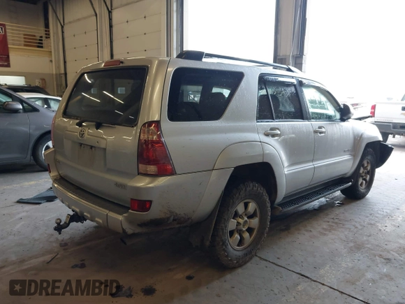 2003 Toyota 4Runner SR5 with VIN JTEBU14R638008665, listed as a IAAI auction lot 41675180 with 266,592 mi miles and . Bid and sale history available at DreamBid. Image 4.