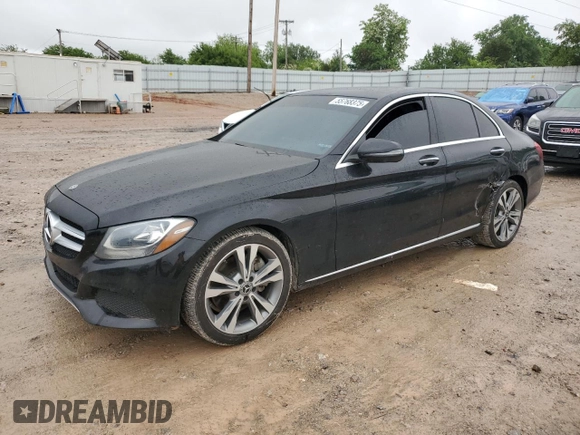 2018 Mercedes-Benz C 300 with VIN WDDWF4JB4JR346460, listed as a Copart auction lot 55768375 with 120,508 mi miles and Salvage title. Bid and sale history available at DreamBid. Image 1.