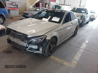 2016 Mercedes-Benz C 450 AMG with VIN 55SWF6EB2GU110774, listed as a IAAI auction lot 42239393 with 41,237 mi miles and . Bid and sale history available at DreamBid. Image 2.