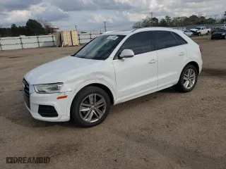 2017 Audi Q3 Premium Plus with VIN WA1JCCFS6HR001712, listed as a Copart auction lot 49235865 with 17,383 mi miles and Salvage Title. Bid and sale history available at carsss.com. Image 1.
