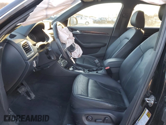 2015 Audi Q3 2.0T Prestige with VIN WA1GFCFS5FR010772, listed as a Copart auction lot 45697865 with 104,705 mi miles and Salvage Title. Bid and sale history available at carsss.com. Image 7.
