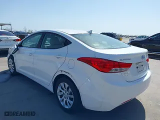 2012 Hyundai Elantra GLS PZEV with VIN 5NPDH4AE7CH073174, listed as a IAAI auction lot 41843160 with 101,380 mi miles. Bid and sale history available at carsss.com. Image 3.
