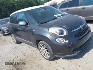 2014 FIAT 500L Lounge with VIN ZFBCFACHXEZ005568, listed as a IAAI auction lot 42802980 with 130,508 mi miles and . Bid and sale history available at DreamBid. Image 1.