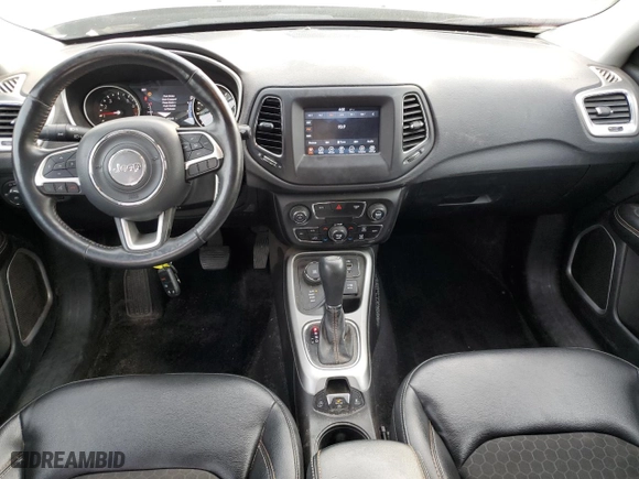 2018 Jeep Compass Latitude with VIN 3C4NJDBB7JT423901, listed as a Copart auction lot 43351775 with 97,343 mi miles and Salvage Title. Bid and sale history available at carsss.com. Image 8.