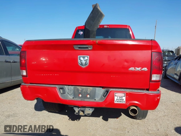 2013 Ram 1500 Express with VIN 1C6RR7FT4DS596240, listed as a IAAI auction lot 40976297 with 118,609 mi miles and . Bid and sale history available at DreamBid. Image 17.