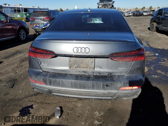 2021 Audi A6 Premium Plus with VIN WAUL2AF27MN072664, listed as a Copart auction lot 88597315 with 59,087 mi miles and Salvage Title. Bid and sale history available at carsss.com. Image 6.