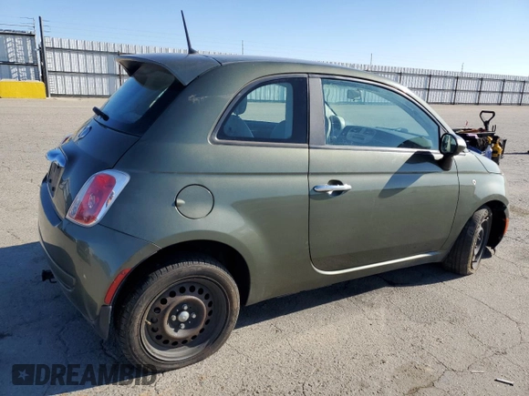 2013 FIAT 500 Pop with VIN 3C3CFFAR3DT544890, listed as a Copart auction lot 88313705 with 184,637 mi miles and Salvage Title. Bid and sale history available at carsss.com. Image 3.