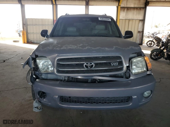 2001 Toyota Sequoia Limited with VIN 5TDBT48A61S050176, listed as a Copart auction lot 83652954 with 205,023 mi miles and Salvage Title. Bid and sale history available at carsss.com. Image 5.