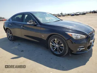 2017 Infiniti Q50 Signature Edition with VIN JN1EV7AP3HM741567, listed as a Copart auction lot 50810775 with 147,330 mi miles and Salvage Title. Bid and sale history available at DreamBid. Image 4.