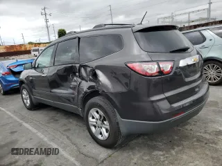 2015 Chevrolet Traverse LS z VIN 1GNKRFKD5FJ297259, wystawiony jako Copart lot #59894545 z przebiegiem 122 142 mil mil oraz Szkoda całkowita • Salvage title. Historia ofert i sprzedaży dostępna na DreamBid. Obrazek 2.