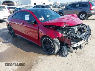 2021 Mercedes-Benz CLA with VIN W1K5J5BB9MN179314, listed as a IAAI auction lot 41160380 with 6,436 mi miles. Bid and sale history available at carsss.com. Image 1.