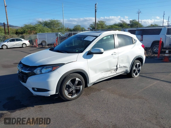 2018 Honda HR-V EX-L Navi with VIN 3CZRU5H73JM704258, listed as a IAAI auction lot 41347136 with 1 mi miles. Bid and sale history available at carsss.com. Image 17.