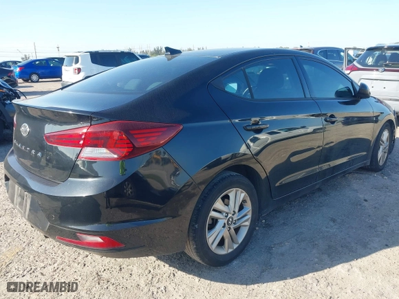 2019 Hyundai Elantra SEL with VIN 5NPD84LF1KH414055, listed as a IAAI auction lot 41705271 with 16,879 mi miles. Bid and sale history available at carsss.com. Image 4.