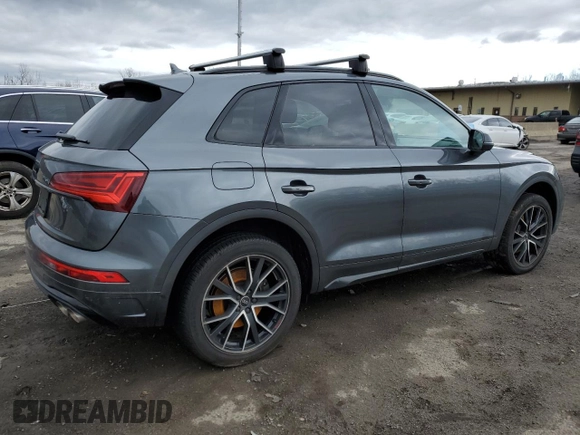 2023 Audi SQ5 Premium Plus with VIN WA1B4AFY0P2102679, listed as a Copart auction lot 47826385 with 13,986 mi miles and Salvage Title. Bid and sale history available at carsss.com. Image 3.