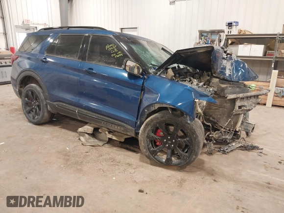 2020 Ford Explorer ST with VIN 1FM5K8GC7LGB63945, listed as a IAAI auction lot 41433085 with Not Provided miles. Bid and sale history available at carsss.com. Image 1.