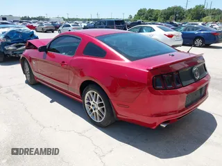 2013 Ford Mustang V6 with VIN 1ZVBP8AM0D5200449, listed as a IAAI auction lot 42046536 with Not Provided miles. Bid and sale history available at carsss.com. Image 3.