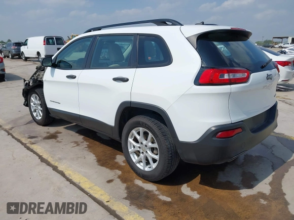 2015 Jeep Cherokee Sport with VIN 1C4PJLAB6FW602355, listed as a IAAI auction lot 41962707 with 175,428 mi miles. Bid and sale history available at carsss.com. Image 3.