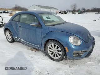 2017 Volkswagen Beetle 1.8T SE with VIN 3VWJ17AT4HM613635, listed as a Copart auction lot 46137025 with 40,494 mi miles and Salvage Title. Bid and sale history available at carsss.com. Image 4.