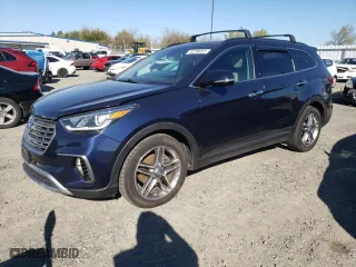 2017 Hyundai Santa Fe Limited Ultimate with VIN KM8SRDHFXHU190114, listed as a Copart auction lot 50298055 with 119,679 mi miles and Salvage Title. Bid and sale history available at carsss.com. Image 1.