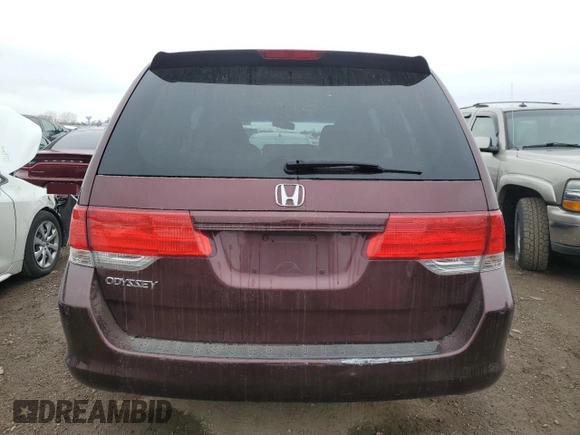 2010 Honda Odyssey EX-L with VIN 5FNRL3H62AB007415, listed as a Copart auction lot 52200245 with 184,601 mi miles and Salvage Title. Bid and sale history available at DreamBid. Image 6.