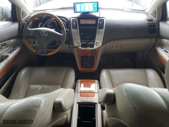 2005 Lexus RX 330 with VIN JTJGA31U350047347, listed as a Copart auction lot 44954765 with 217,444 mi miles and Salvage Title. Bid and sale history available at carsss.com. Image 8.