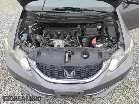 2015 Honda Civic Sedan EX-L with VIN 2HGFB2F9XFH528723, listed as a Copart auction lot 45241585 with 190,630 mi miles and Salvage Title. Bid and sale history available at carsss.com. Image 12.