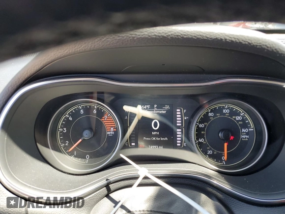 2021 Jeep Cherokee Latitude Lux with VIN 1C4PJLMX6MD103653, listed as a Copart auction lot 57706995 with 74,993 mi miles and Salvage title. Bid and sale history available at DreamBid. Image 9.