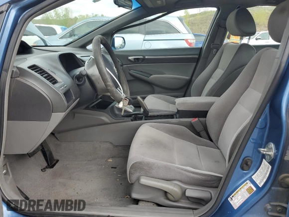2007 Honda Civic EX with VIN 1HGFA16877L043402, listed as a Copart auction lot 56257455 with 141,347 mi miles and Clean Title. Bid and sale history available at DreamBid. Image 7.