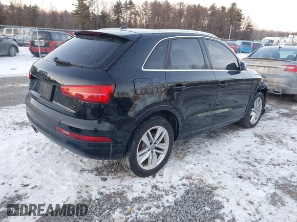 2017 Audi Q3 Premium Plus with VIN WA1HCCFS2HR017095, listed as a IAAI auction lot 41414567 with 102,475 mi miles and . Bid and sale history available at DreamBid. Image 4.