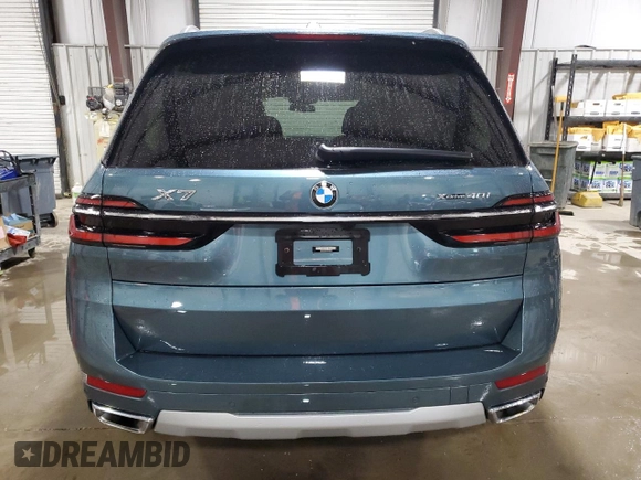 2023 BMW X7 xDrive40i with VIN 5UX23EM04P9P66602, listed as a Copart auction lot 51428015 with 65,671 mi miles and Salvage Title. Bid and sale history available at carsss.com. Image 6.